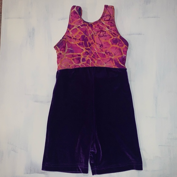 Girls Small Gymnastics Leotard - Picture 1 of 2